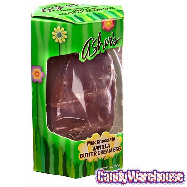 Asher's Jumbo Milk Chocolate Butter Cream Easter Egg: 8-Ounce Gift Box - Image 4