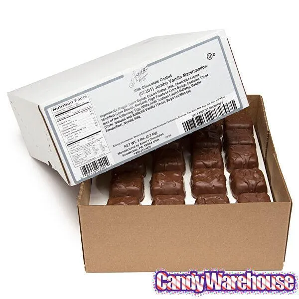 Asher's Milk Chocolate Covered Jumbo Marshmallows: 5LB Box - Image 2