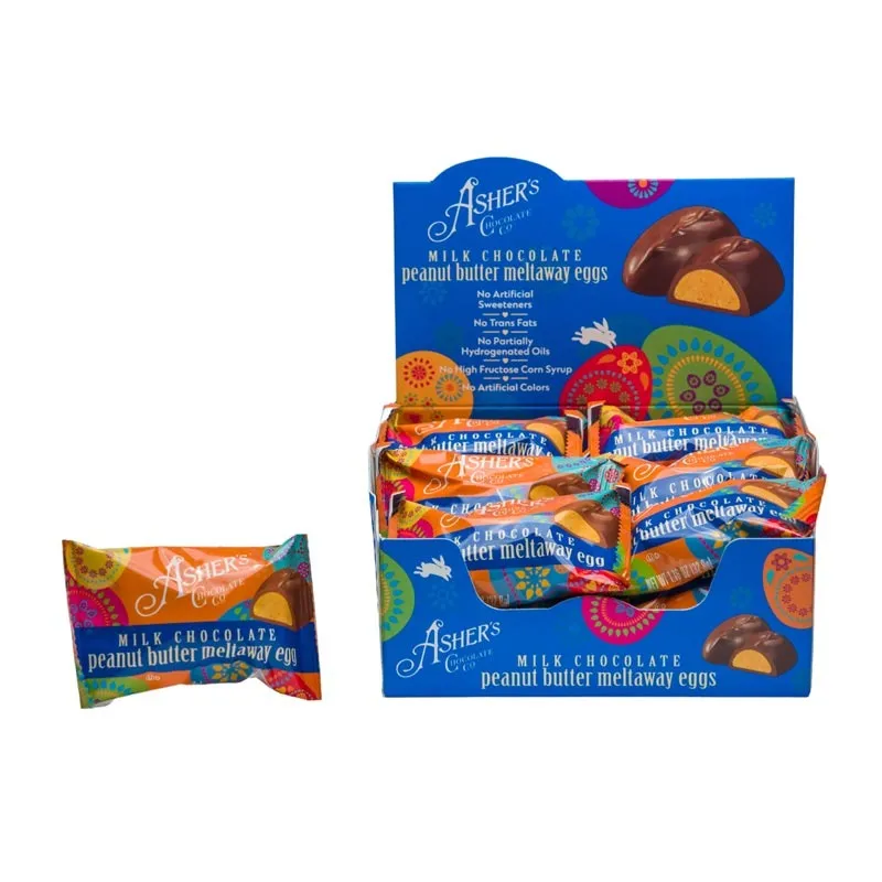 Asher's Milk Chocolate Peanut Butter Meltaway Eggs: 18-Piece Box - Image 2