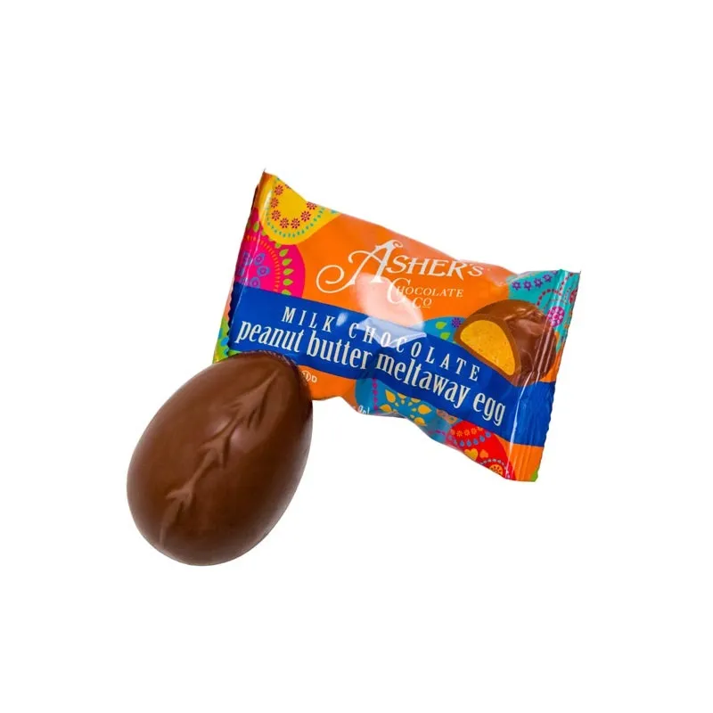 Asher's Milk Chocolate Peanut Butter Meltaway Eggs: 18-Piece Box - Image 3