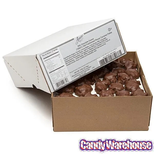 Asher's Milk Chocolate Pecan Caramel Patties: 5LB Box - Image 2