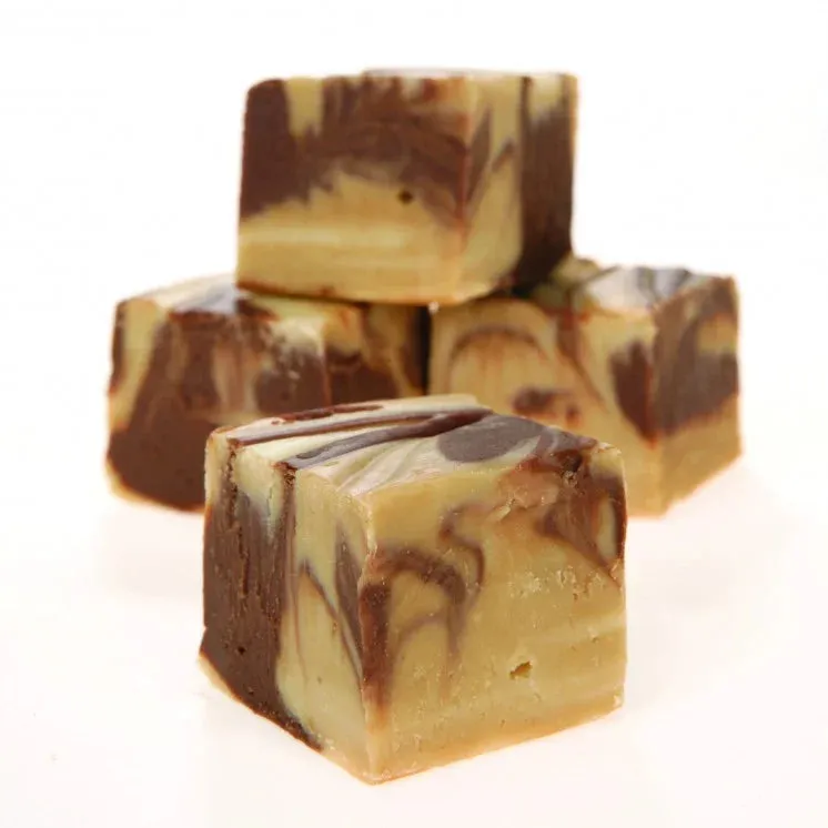 Asher's Peanut Butter Swirl Chocolate Fudge: 6LB Box - Image 2