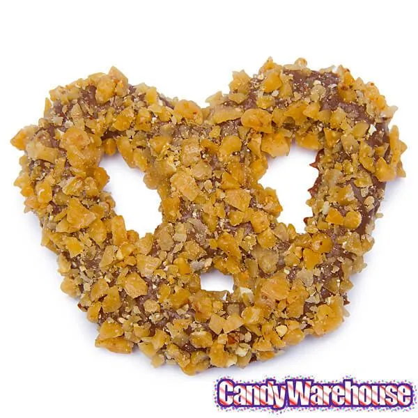 Asher's Toffee Bits Chocolate Covered Pretzels Candy: 6LB Box - Image 3