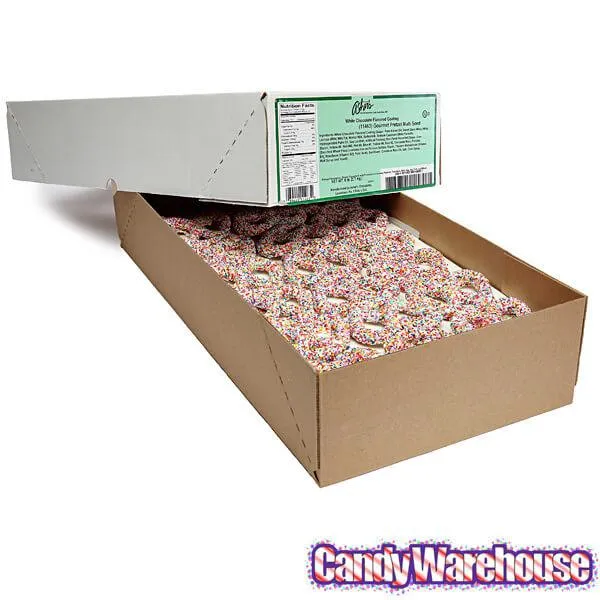 Asher's White Chocolate Covered Pretzels with Candy Seeds: 6LB Box - Image 3