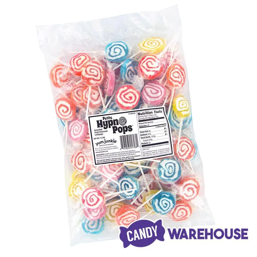 Hypno Pops Petite Swirled Lollipops - Assorted: 100-Piece Bag - Image 2