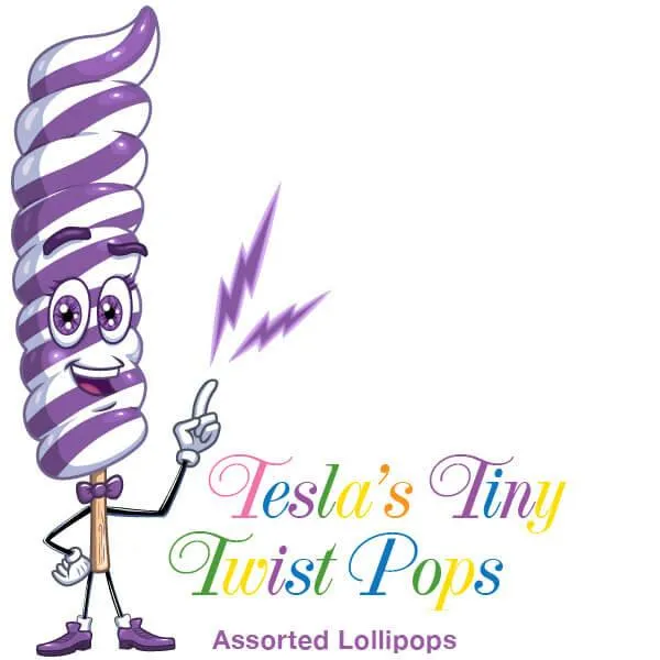 Tesla's Tiny Twist Pops - Assorted: 48-Piece Jar - Image 5