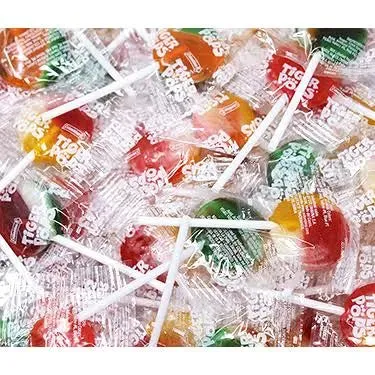 Assorted Tiger Fruit Flavored Lollipops Candy: 11LB Bag