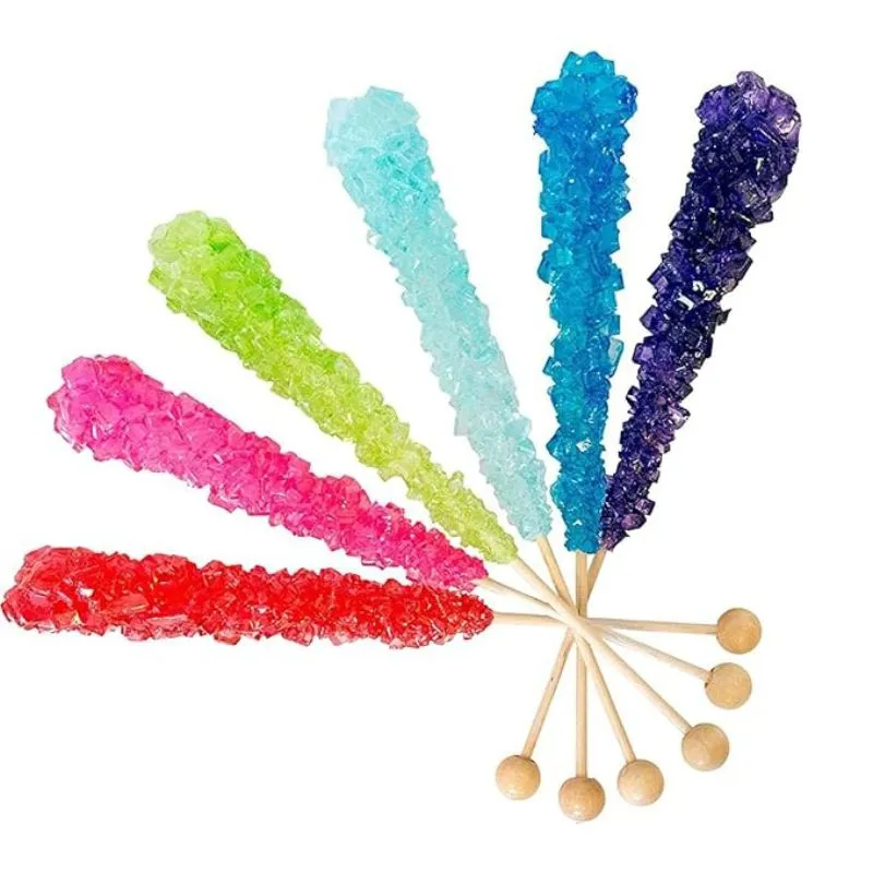 Assorted Wrapped Crystal Rock Candy Sticks: 18-Piece Box - Image 7