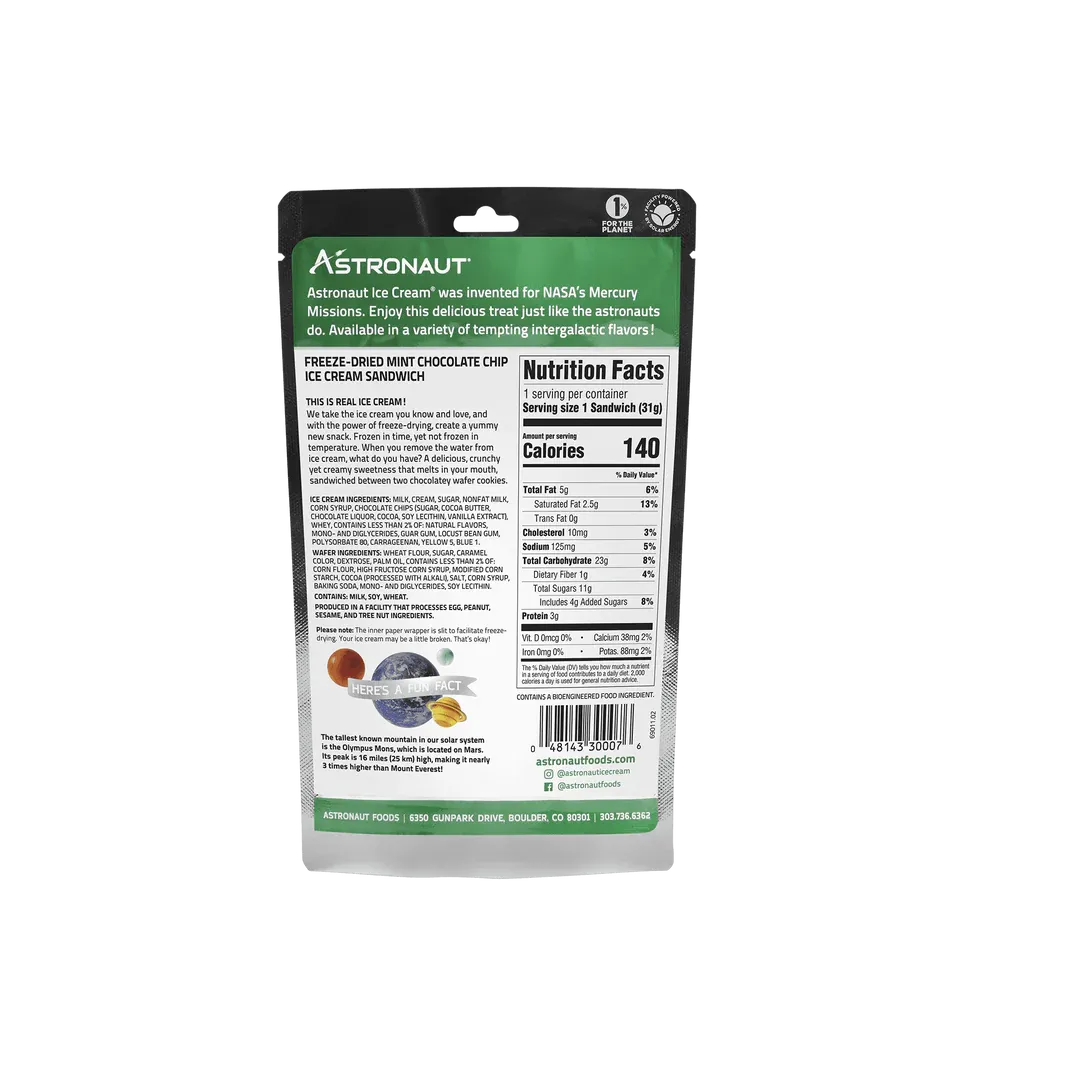 Astronaut Mint Chocolate Ice Cream Sandwich: 12-Piece Case - Image 2