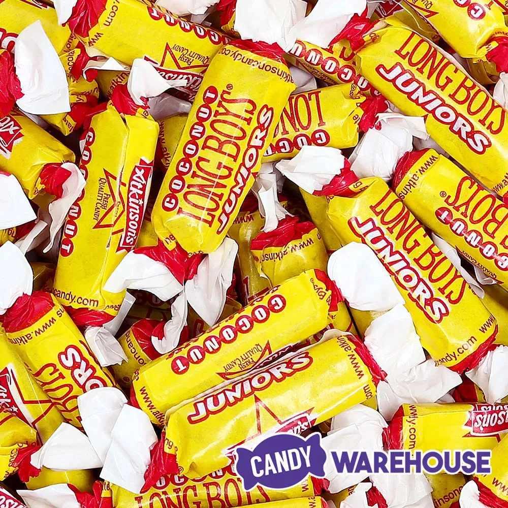 Atkinson Coconut Long Boys Juniors Candy: 2LB Case - Image 3