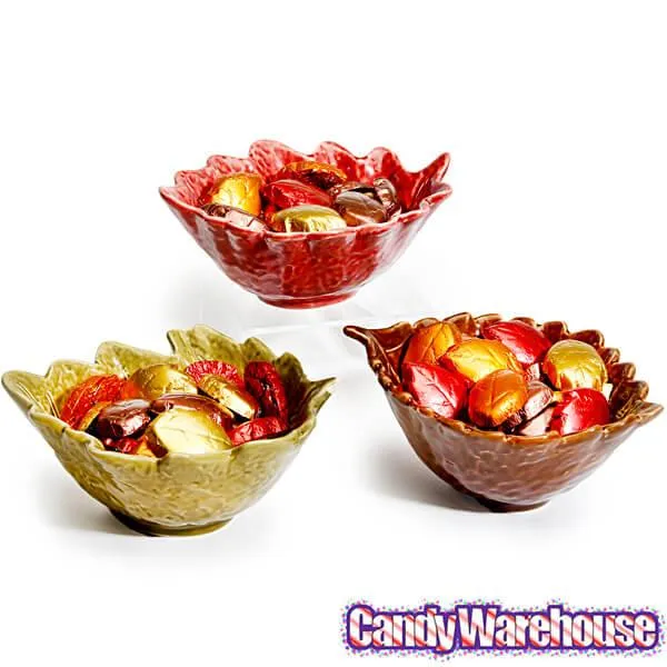 Autumn Leaf Ceramic Candy Dishes: Set of 3 - Image 2
