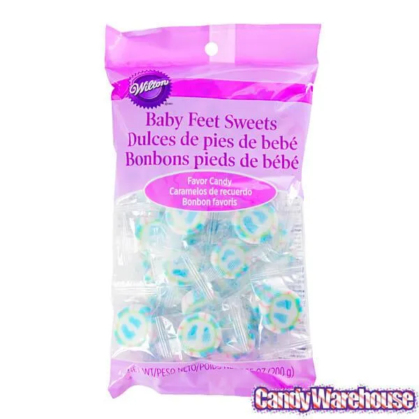 Baby Feet Favor Cut Rock Candy - Assorted Colors: 40-Piece Pack - Image 3