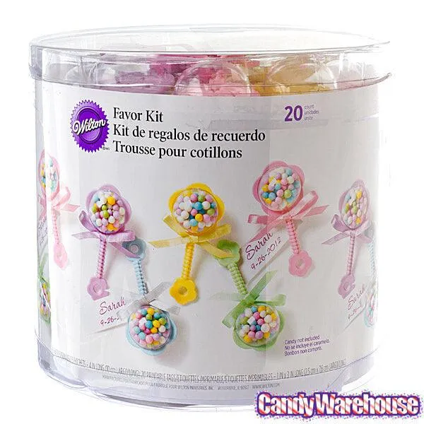 Baby Rattles Plastic Favor Kits: 20-Piece Tub - Image 3
