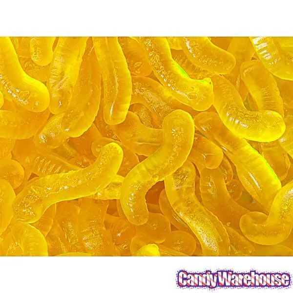 Gummy Inch Worms - Banana: 5LB Bag - Image 3