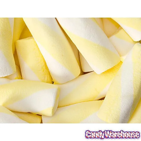 Puffy Poles Jumbo Marshmallow Twists - Banana: 1KG Bag - Image 4