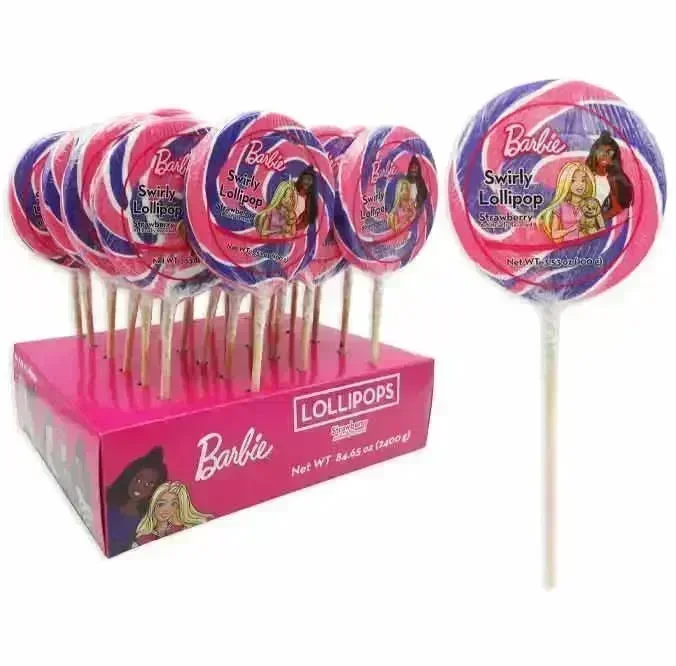 Barbie Swirly Lollipops Display: 24-Piece Display