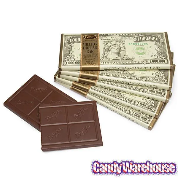 Bartons Million Dollar Milk Chocolate Candy Bars: 12-Piece Box - Image 4