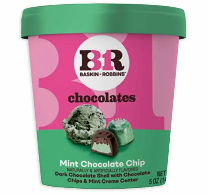 Baskin Robbins Chocolates - Mint Chocolate Chip: 6-Piece Case