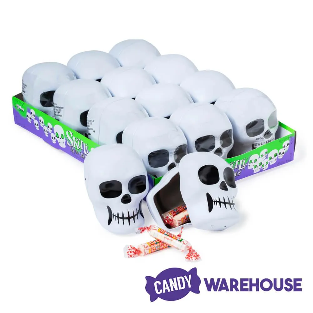 Bee International Skull Tins with Smarties: 12-Piece Box - Image 2