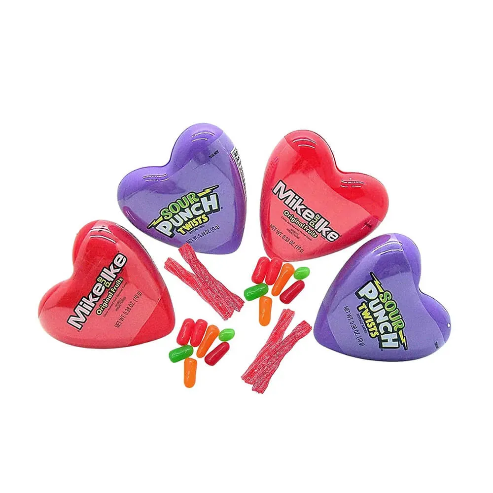 Bee International Valentine Candy Filled Plastic Hearts: 12-Piece Box - Image 2
