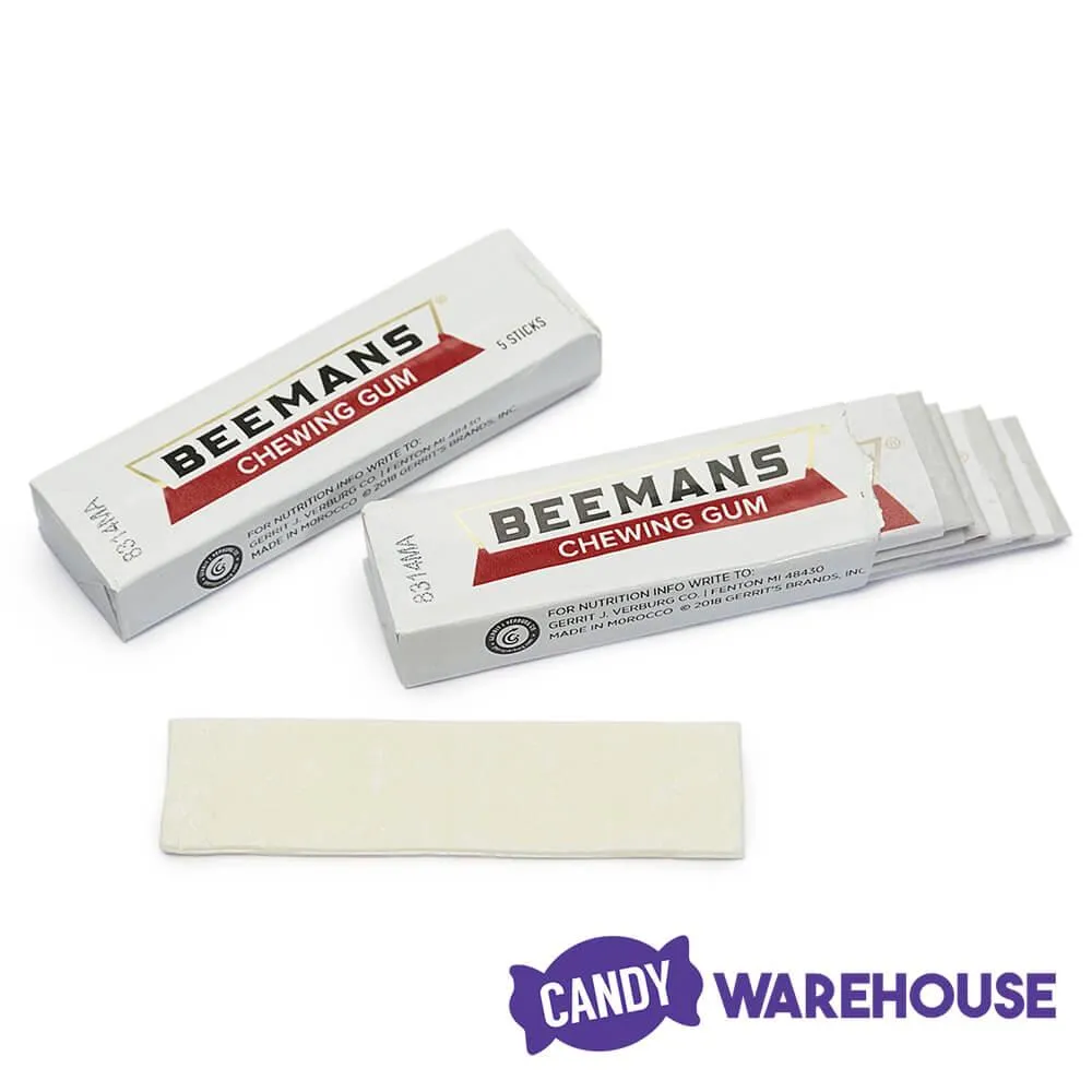 Beeman's Chewing Gum 5-Stick Packs: 20-Piece Box - Image 2