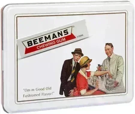 Beemans Chewing Gum Tin: 6-Piece Box