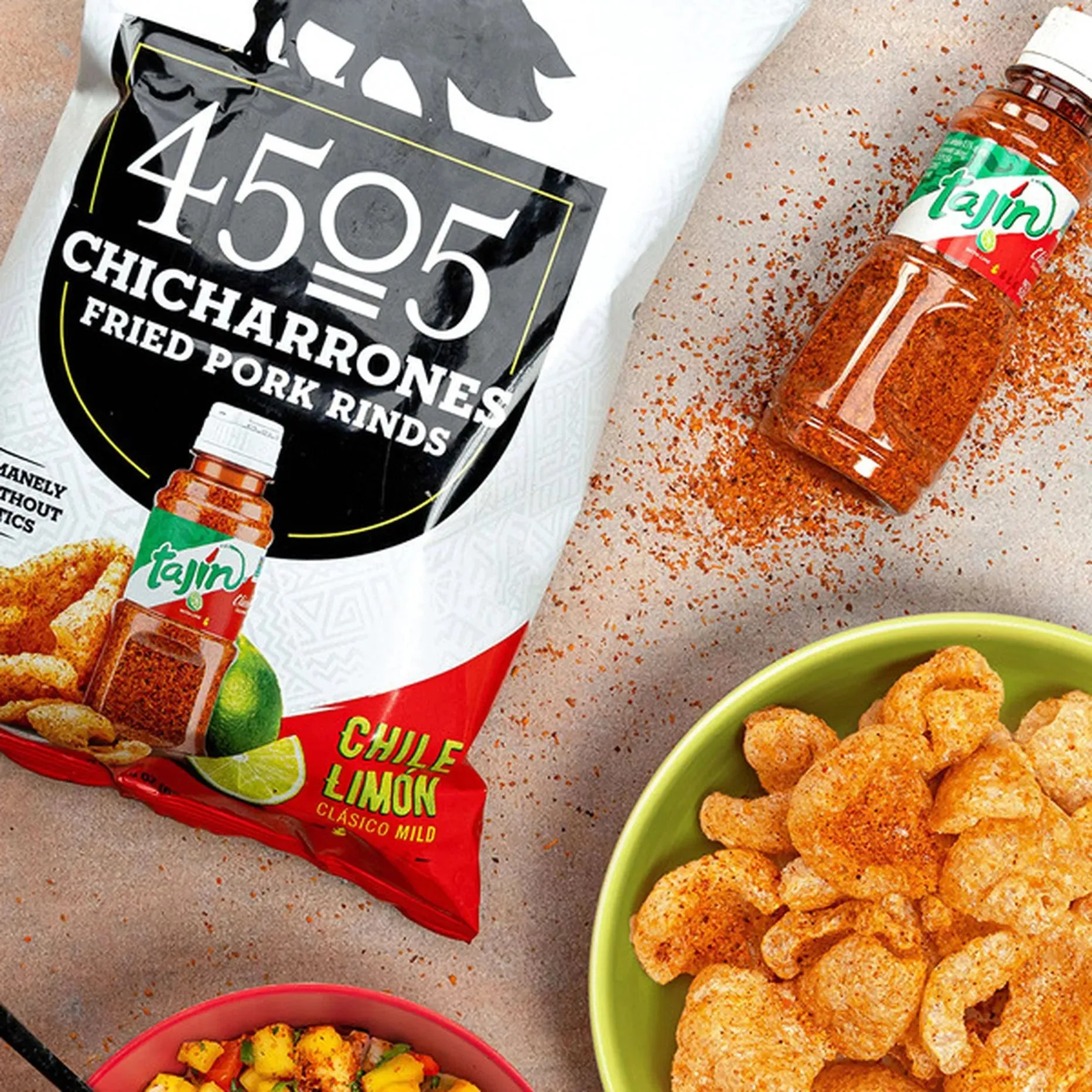 Benestar Chili Limón Chicharrones Pork Rinds: 12-Piece Box - Image 3