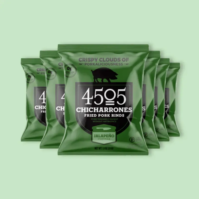 Benestar Jalapeno Cheddar Pork Rinds: 12-Piece Box - Image 3