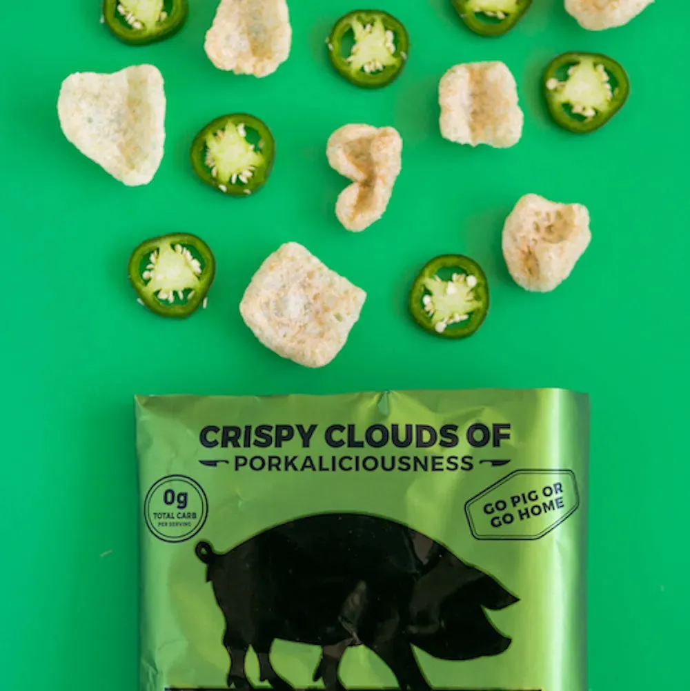 Benestar Jalapeno Cheddar Pork Rinds: 12-Piece Box - Image 4