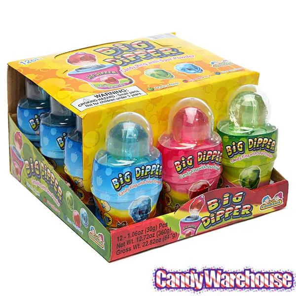 Big Dipper Candy Rings with Sour Powder: 12-Piece Box - Image 2
