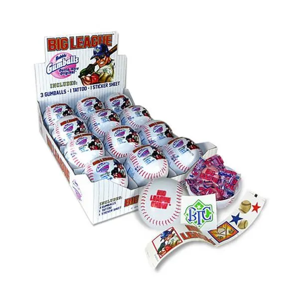 Big League Bubble Gum Baseball Packs: 12-Piece Display - Image 4
