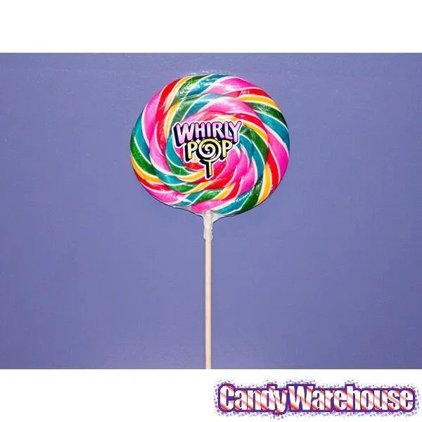 Whirly Pop 24-Ounce Swirl Suckers - Rainbow: 10-Piece Case - Image 2