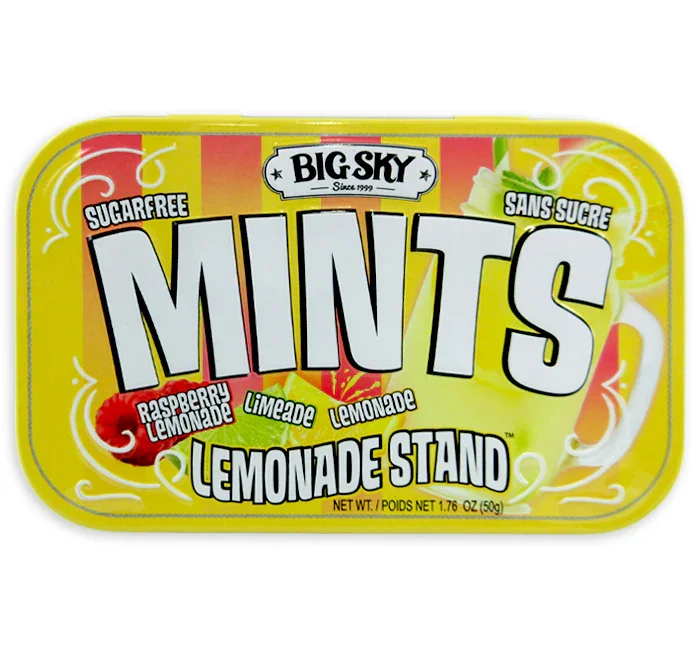 Big Sky Sugar Free Lemonade Stand Mint Tins: 6-Piece Box