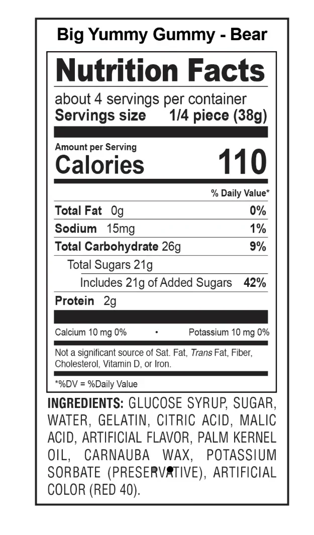 Big Yummy Gummy Bears: 12-Piece Case - Image 2