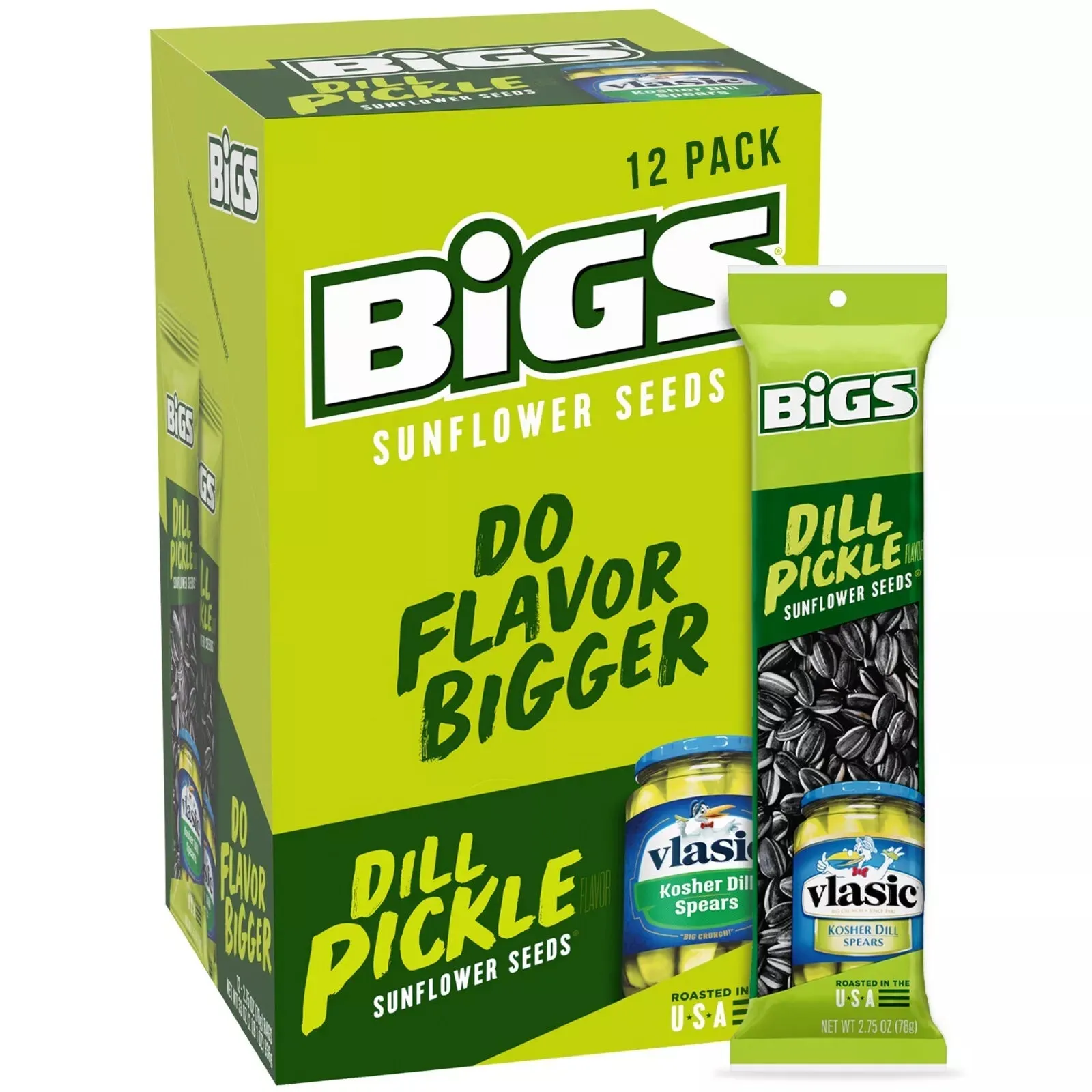 Bigs Dill Pickle Sunflower Seeds: 12-Piece Box - Image 5