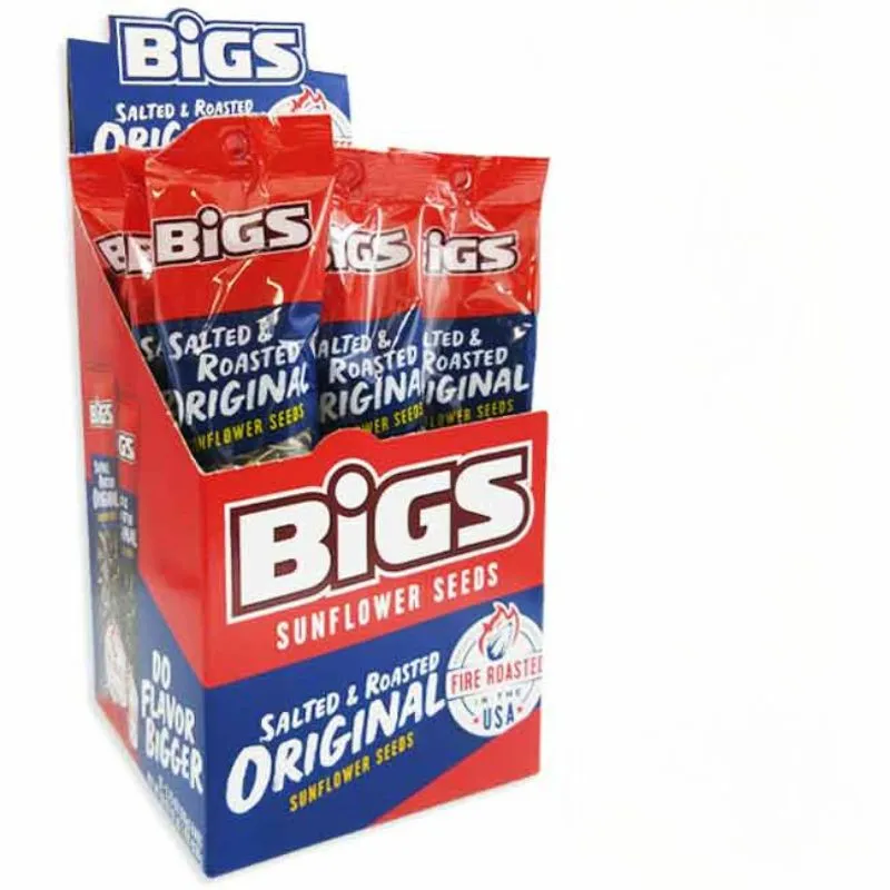 Bigs Roasted & Salted Sunflower Seeds: 12-Piece Box - Image 2