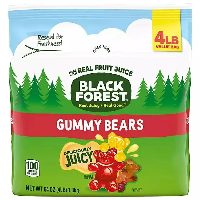 Black Forest Gummy Bears Candy: 4LB Bag - Image 2