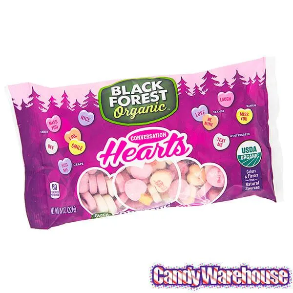 Black Forest Organic Conversation Hearts: 8-Ounce Bag - Image 2