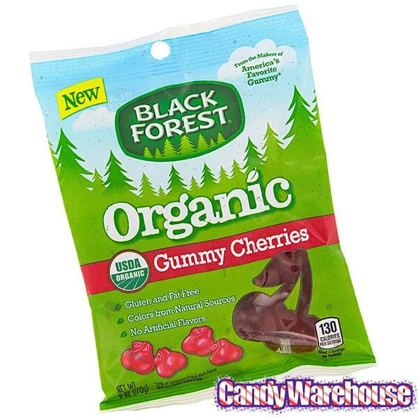 Black Forest Organic Gummy Cherries Candy: 6-Ounce Bag - Image 5
