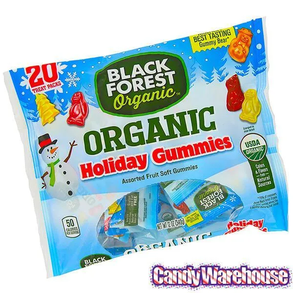Black Forest Organic Holiday Gummy Candy Snack Packs: 20-Piece Bag - Image 4