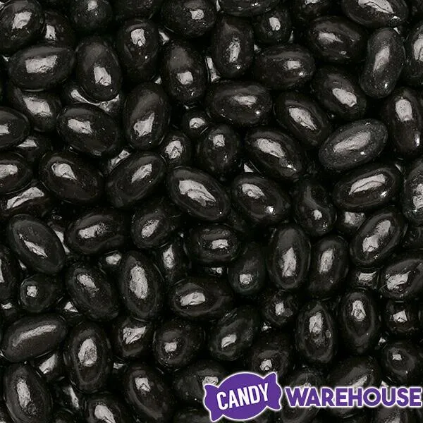 Black Jelly Beans - Cherry: 2LB Bag - Image 3