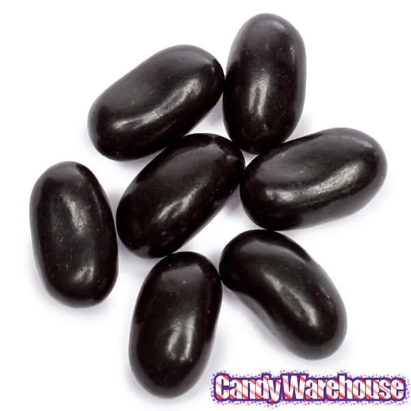 Black Licorice Jelly Beans Candy: 5LB Bag - Image 3