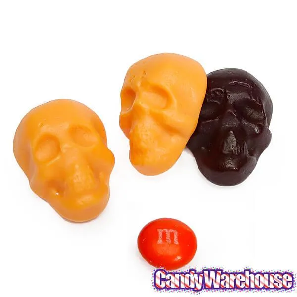 Gummy Skulls - Black and Orange: 5LB Bag - Image 3