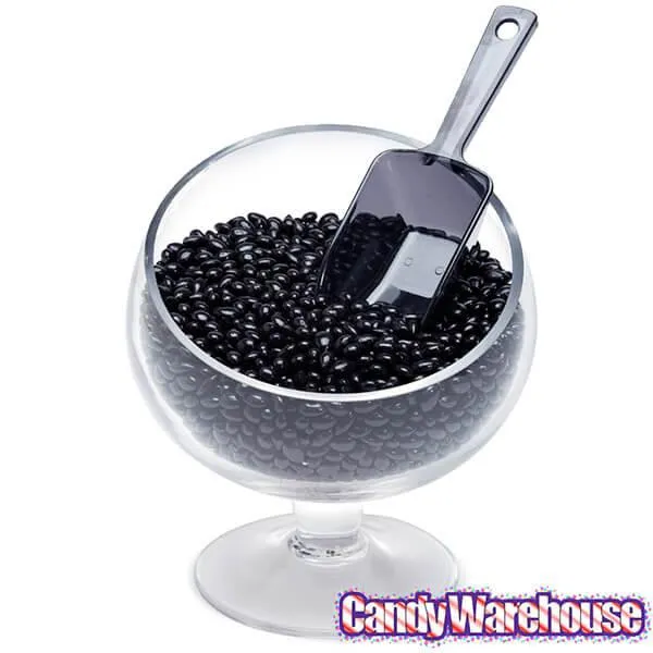 Plastic 2-Ounce Flat Bottom Candy Scoop - Black - Image 2
