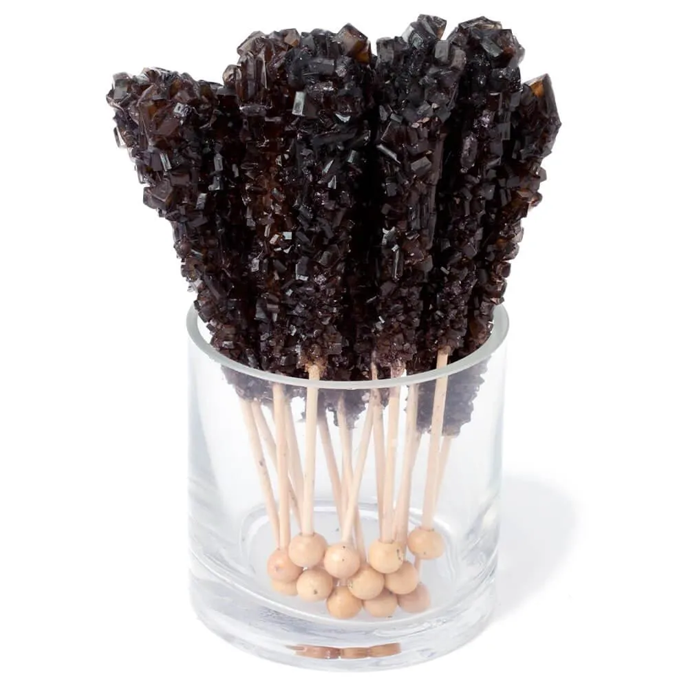 Rock Candy Crystal Sticks - Black: 120-Piece Case