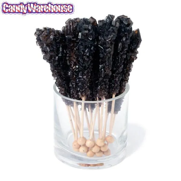 Rock Candy Crystal Sticks - Black: 120-Piece Case - Image 2