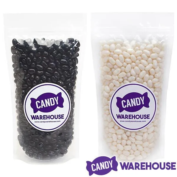 Jelly Belly Color Combo - Black and White Blend: 4LB Box - Image 2