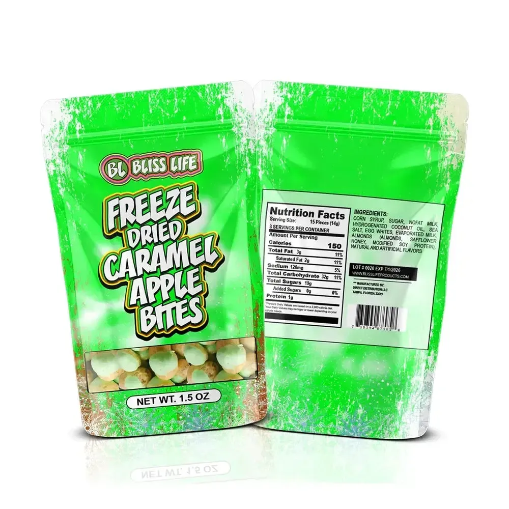 Bliss Life Freeze Dried Caramel Apple Candy Bags: 25-Piece Case - Image 2