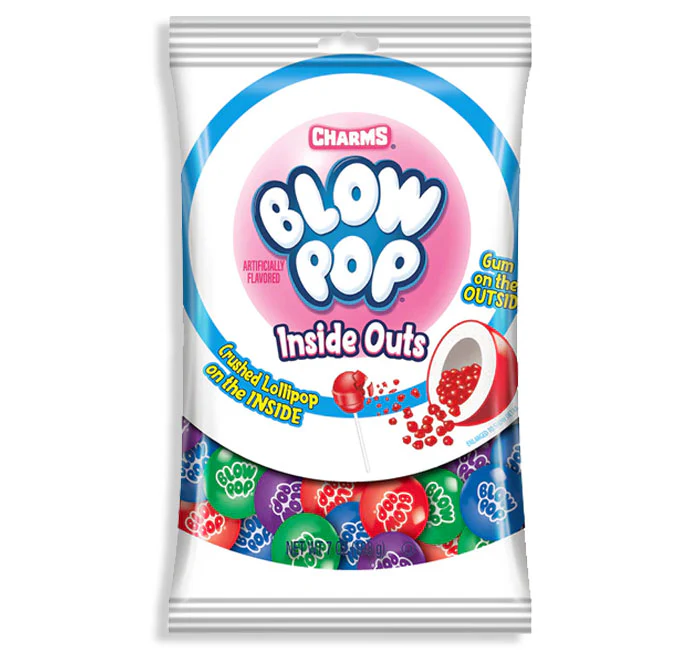 Blow Pop Inside Outs Candy: 8-Piece Case