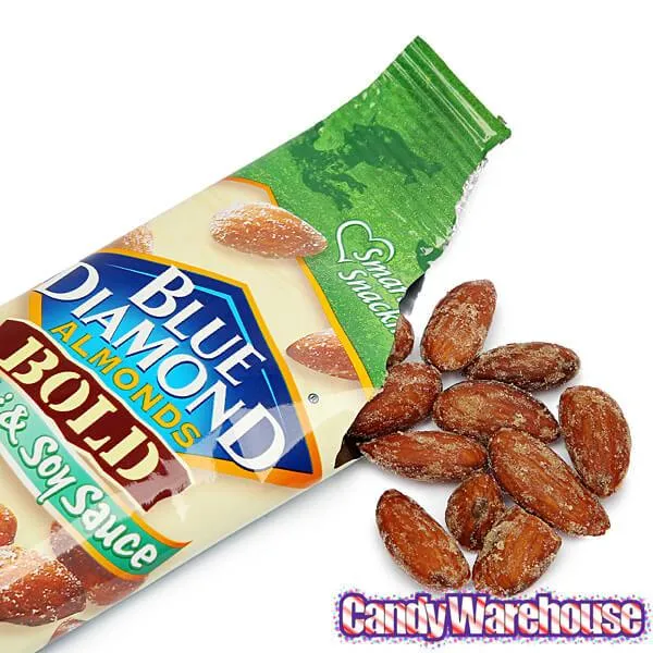 Blue Diamond Wasabi and Soy Sauce Almonds 1.5-Ounce Bags: 12-Piece Box - Image 4